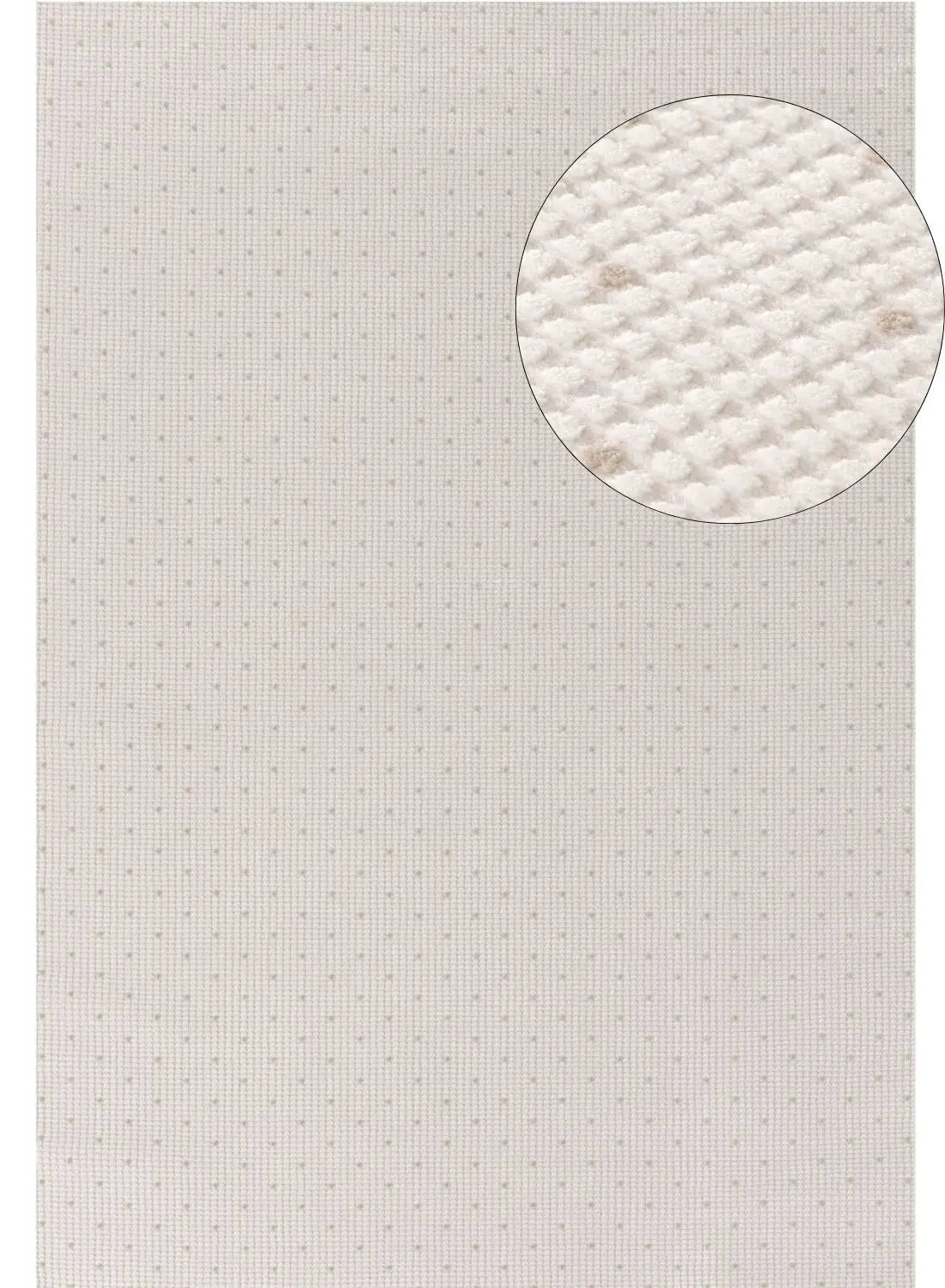 Carmel Cream-Beige Dots Rug | 6080