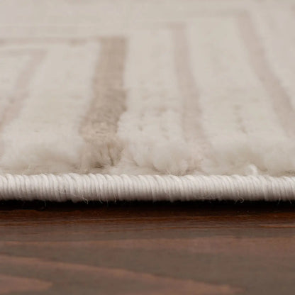 Carmel Cream-Beige Geometric Rug | 6040