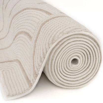 Carmel Cream-Beige Geometric Rug | 6070