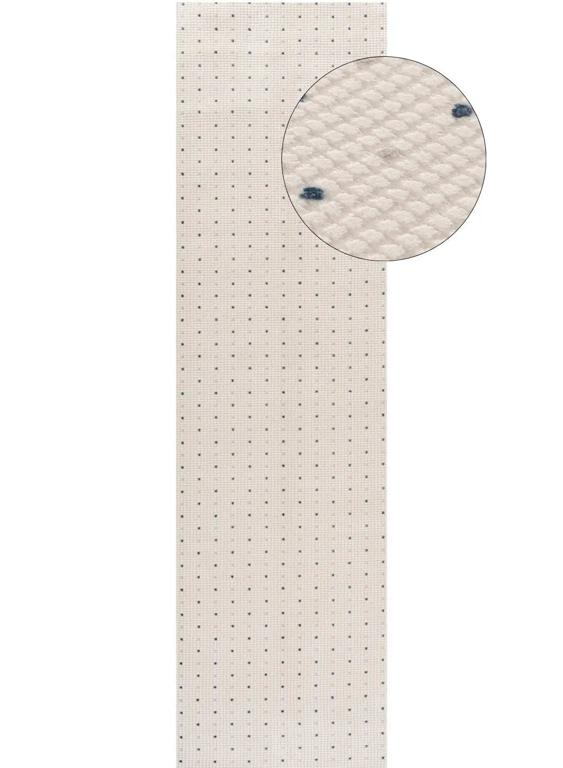 Carmel Cream-Blue Dots Rug | 6080