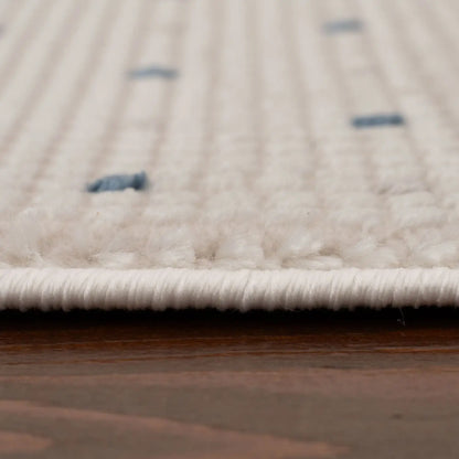 Carmel Cream-Blue Dots Rug | 6080