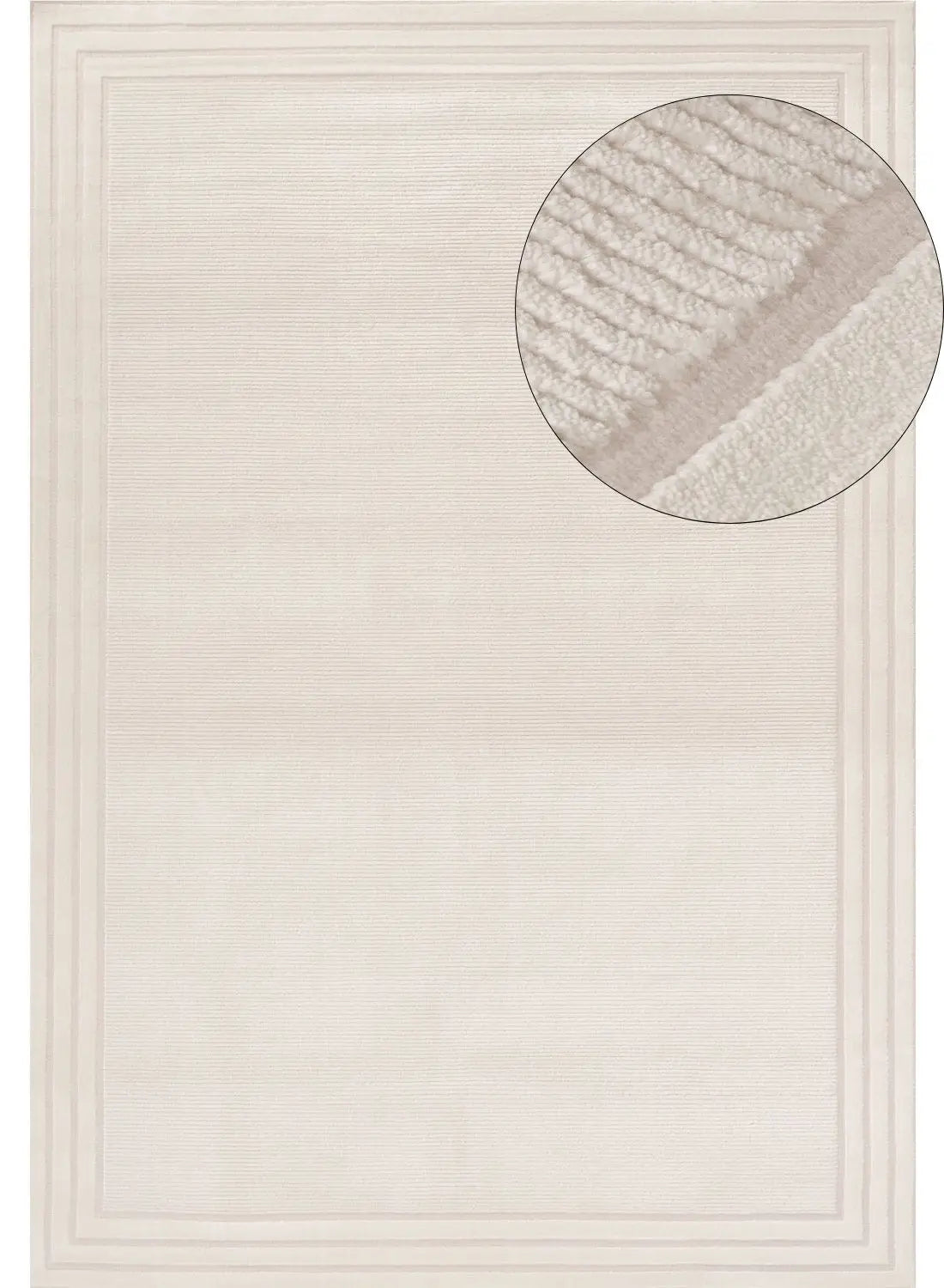 Carmel Cream Bordered Rug | 6060