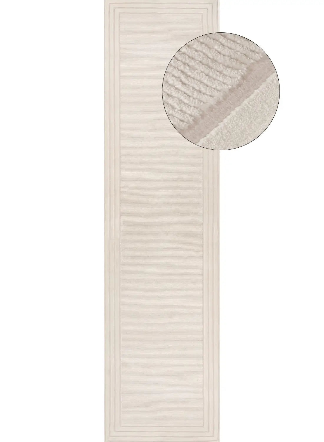 Carmel Cream Bordered Rug | 6060