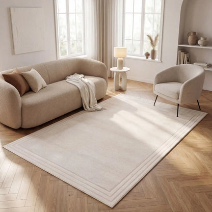 Carmel Cream Bordered Rug | 6060