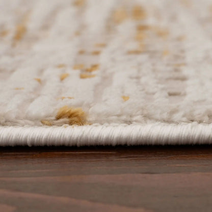 Carmel Cream-Gold Abstract Rug | 6030