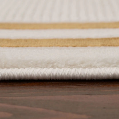 Carmel Cream-Gold Bordered Rug | 6060