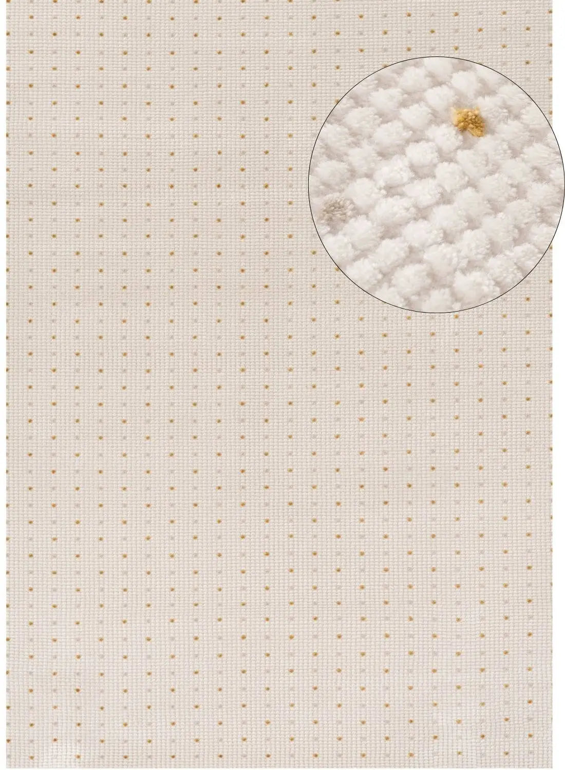 Carmel Cream-Gold Dots Rug | 6080