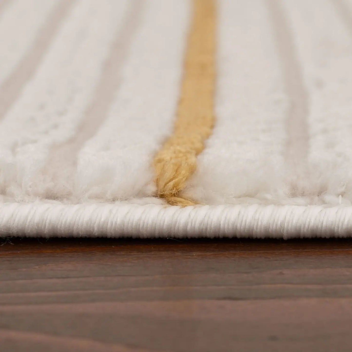 Carmel Cream-Gold Geometric Rug | 6040