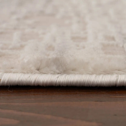 Carmel Cream-Grey Abstract Rug | 6030