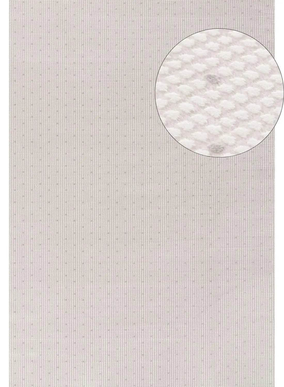 Carmel Cream-Grey Dots Rug | 6080