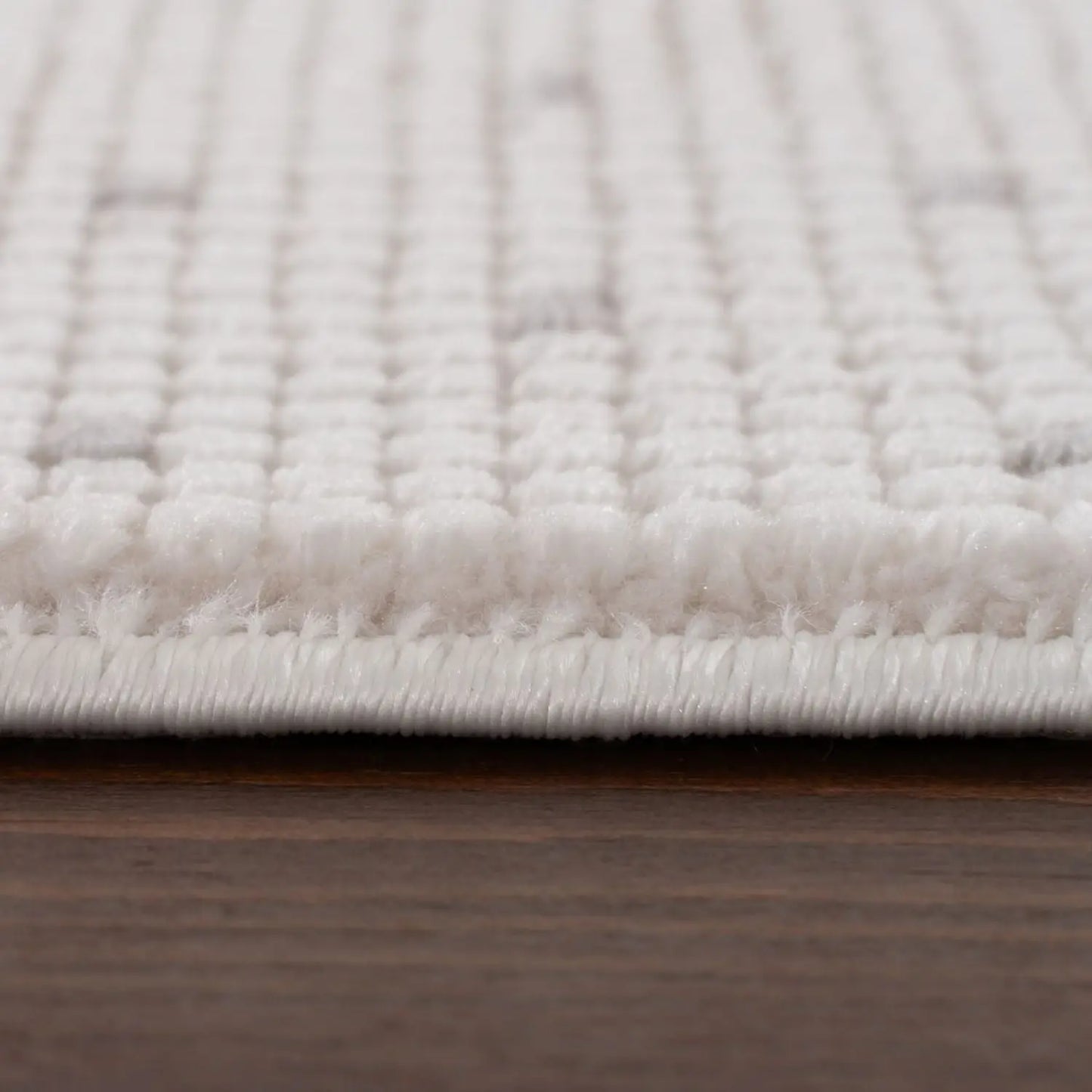 Carmel Cream-Grey Dots Rug | 6080