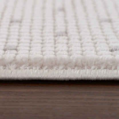 Carmel Cream-Grey Dots Rug | 6080