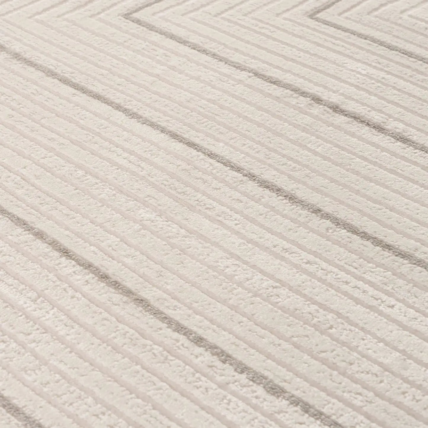 Carmel Cream-Grey Geometric Rug | 6040