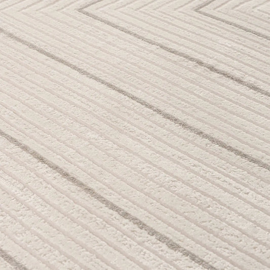 Carmel Cream-Grey Geometric Rug | 6040