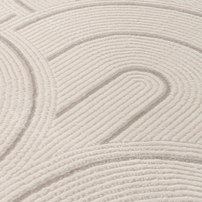 Carmel Cream-Grey Geometric Rug | 6070