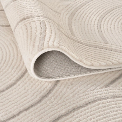Carmel Cream-Grey Geometric Rug | 6070