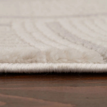 Carmel Cream-Grey Geometric Rug | 6070