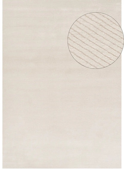 Carmel Cream Striped Rug | 6010