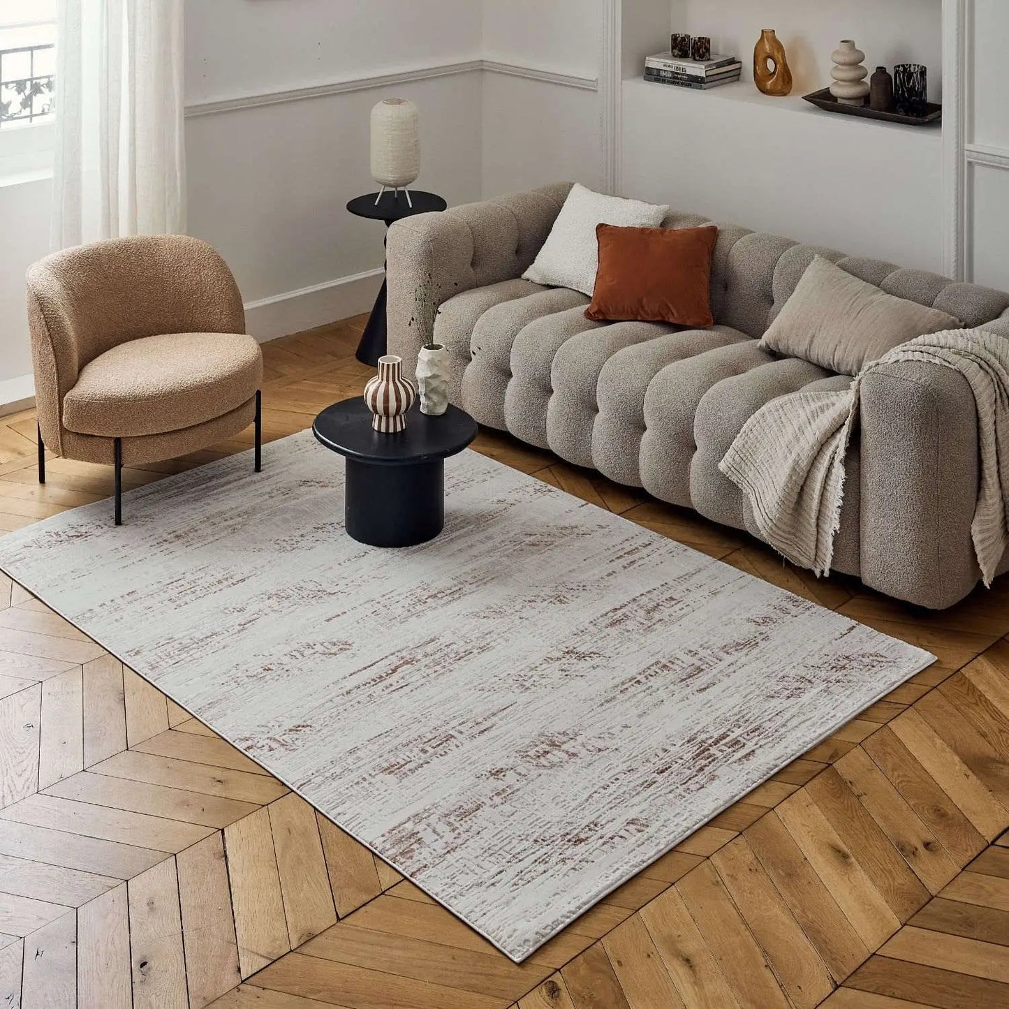 Carmel Cream-Terra Abstract Rug | 6030