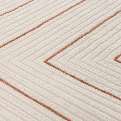 Carmel Cream-Terra Geometric Rug | 6040
