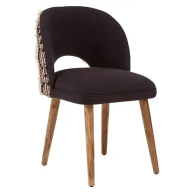 Cefena Black and White Moroccan Design Chair