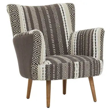 Cefena Grey And White Chair