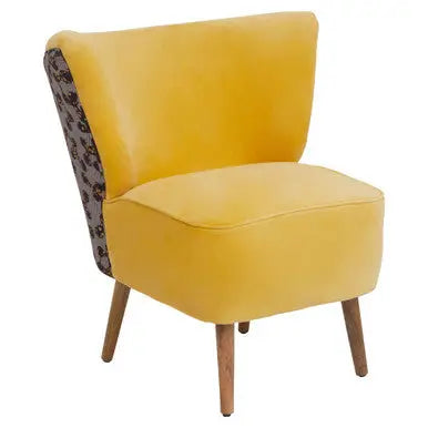 Cefena Yellow Print Chair