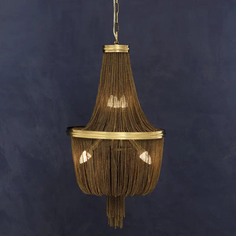 Chain Antique Brass Chain Design Chandelier