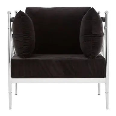 Chair with Silver Lattice Arms | Novo