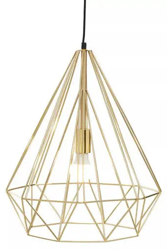 Champagne Gold Conical Pendant Light | Wyra