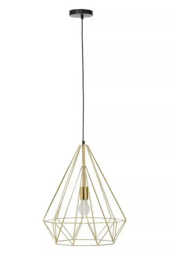 Champagne Gold Conical Pendant Light | Wyra