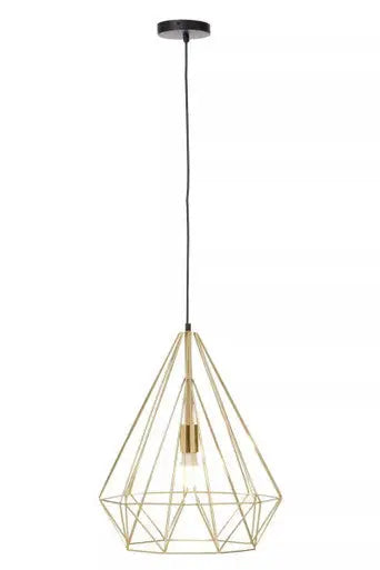 Champagne Gold Conical Pendant Light | Wyra