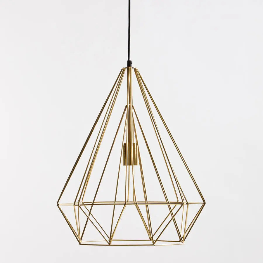Champagne Gold Conical Pendant Light | Wyra