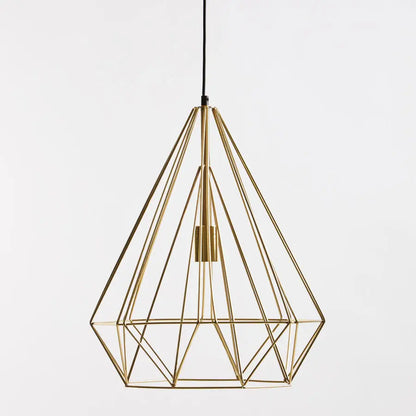 Champagne Gold Conical Pendant Light | Wyra