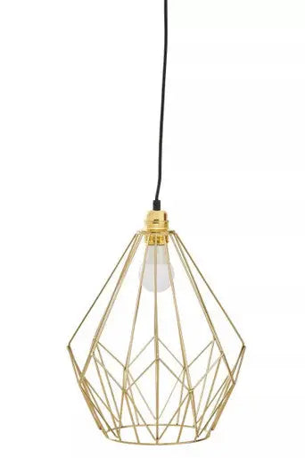 Champagne Gold Frame Pendant Light | Wyra