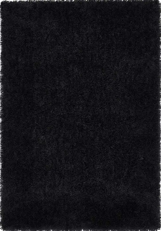 Chicago Black Shaggy Rug
