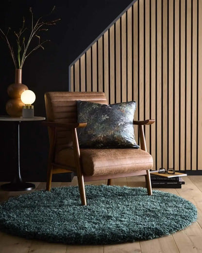 Chicago Forest Green Shaggy Rug