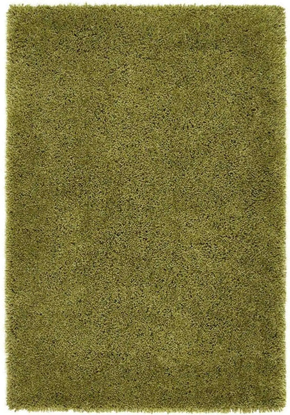 Chicago Olive Green Shaggy Rug