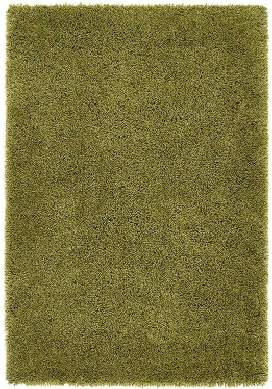 Chicago Olive Green Shaggy Rug