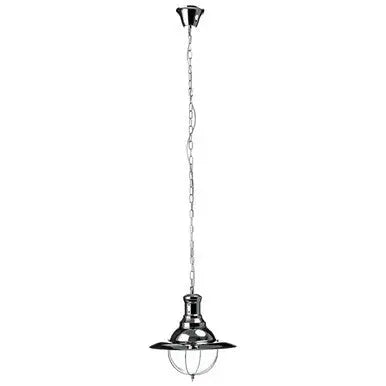 Chrome and Glass Pendant Light | Industrial Revolution