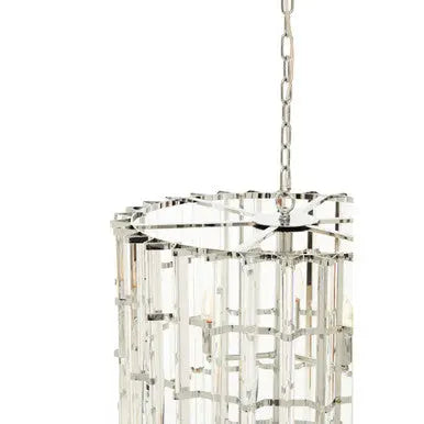 Chrome and Glass Vertical Light | Karli