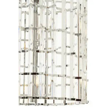 Chrome and Glass Vertical Light | Karli