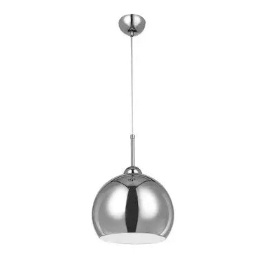 Chrome and White Inside Pendant Light | Osborn