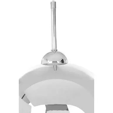 Chrome and White Inside Pendant Light | Osborn