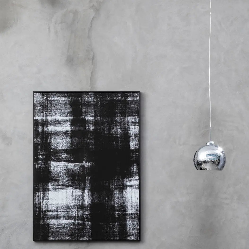 Chrome and White Inside Pendant Light | Osborn