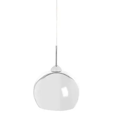 Chrome and White Inside Pendant Light | Osborn