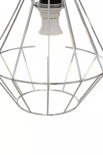 Chrome Cage Pendant Light | Wyra