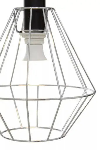 Chrome Cage Pendant Light | Wyra