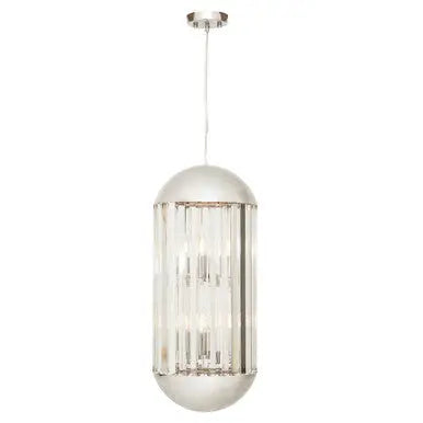 Chrome Finish 6 Bulb Pendant Light | Kensington Townhouse