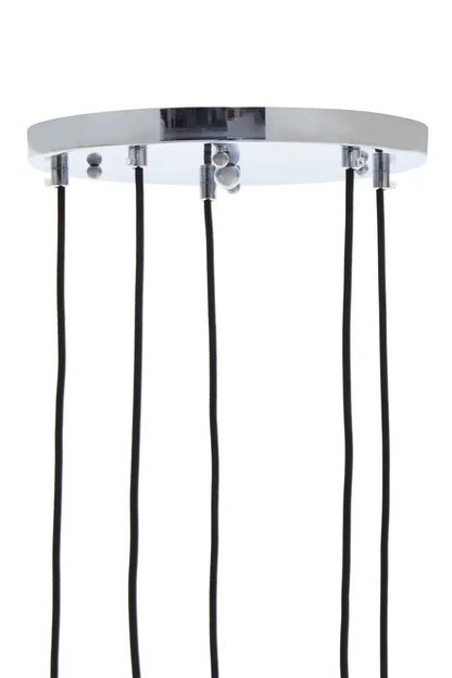 Chrome Finish Five Pendant Lights | Revive